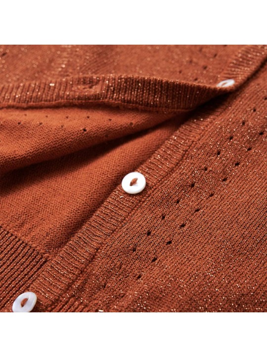 Dětský pletený cardigan koňakový 104