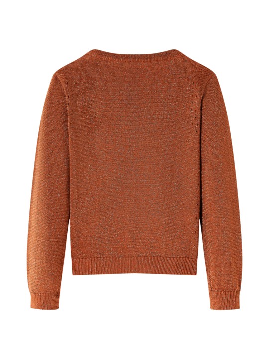 Dětský pletený cardigan koňakový 116