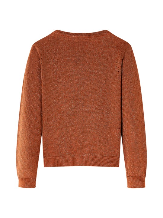 Dětský pletený cardigan koňakový 128