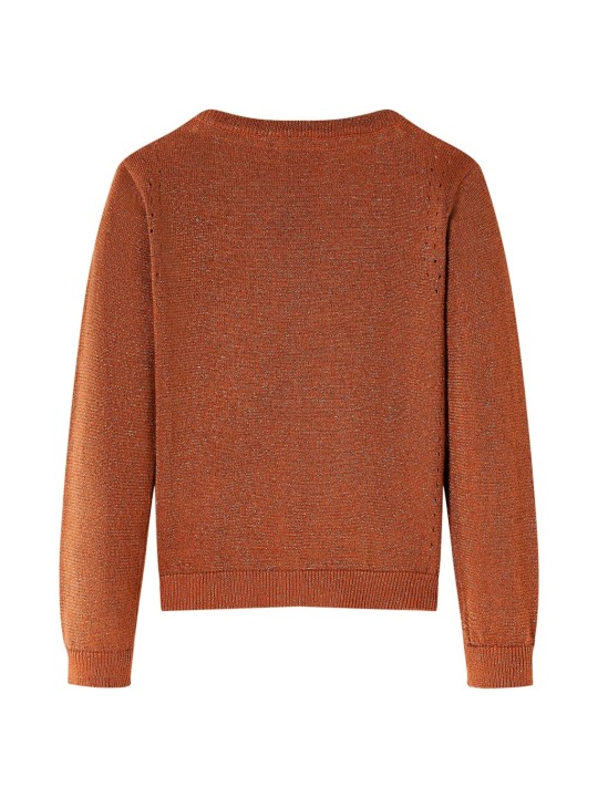 Dětský pletený cardigan koňakový 140