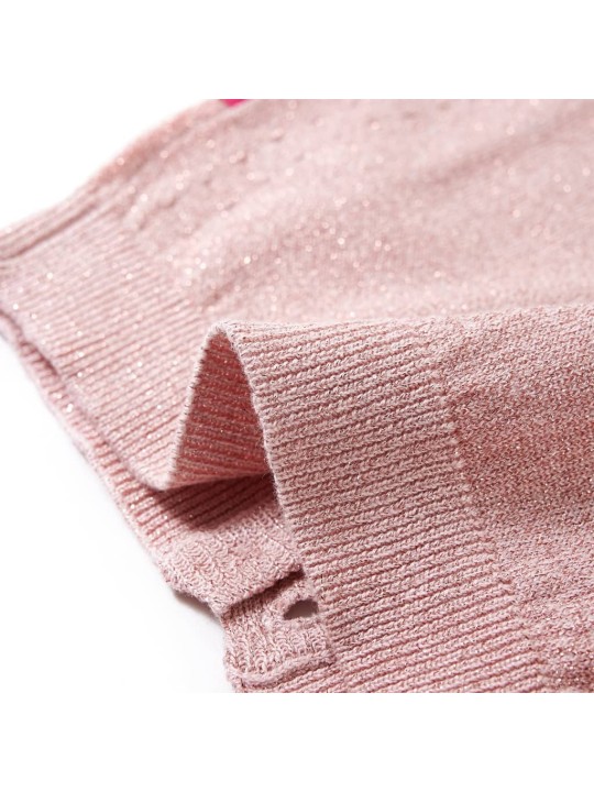 Dětský pletený cardigan jemně růžový 128