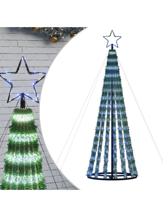 LED vánoční stromek 275 modrých LED diod 180 cm