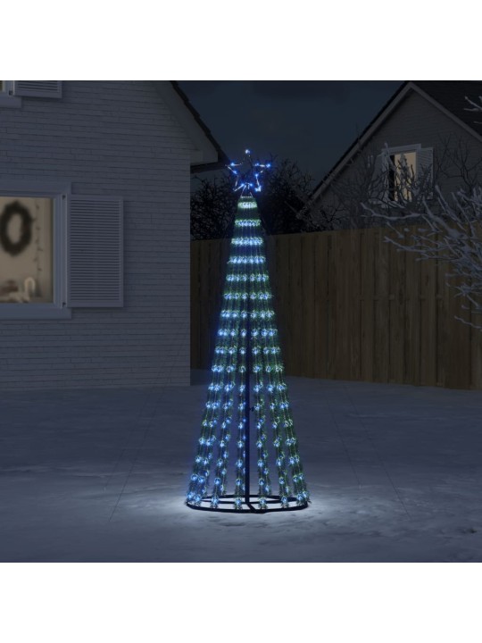 LED vánoční stromek 275 modrých LED diod 180 cm