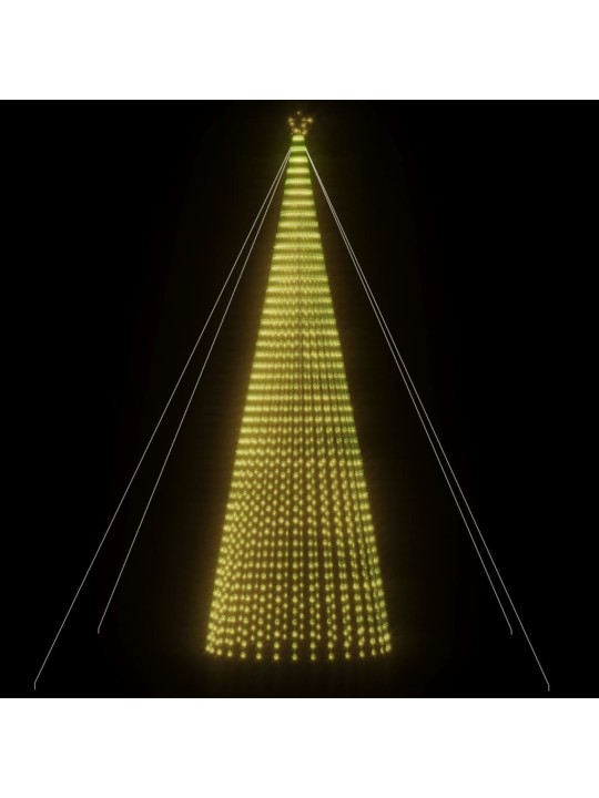 LED vánoční stromek 1544 teplých bílých LED diod 500 cm