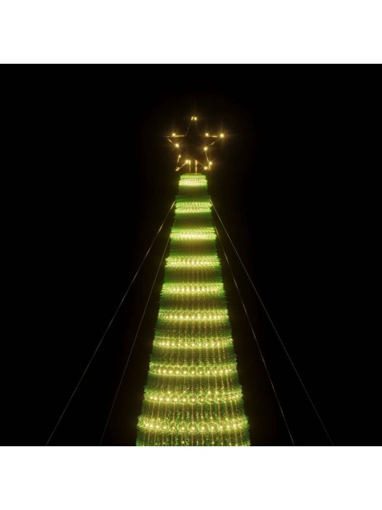 LED vánoční stromek 1544 teplých bílých LED diod 500 cm