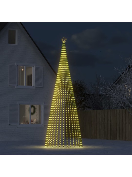 LED vánoční stromek 1544 teplých bílých LED diod 500 cm