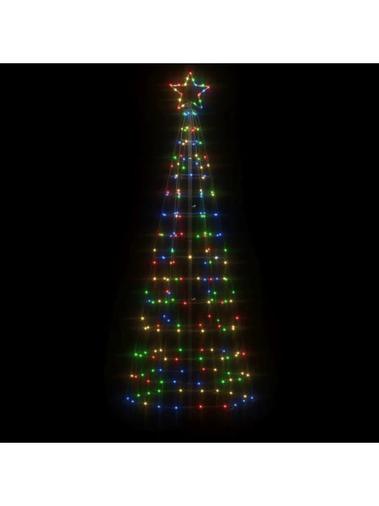 LED vánoční stromek s hroty 220 barevných LED 180 cm