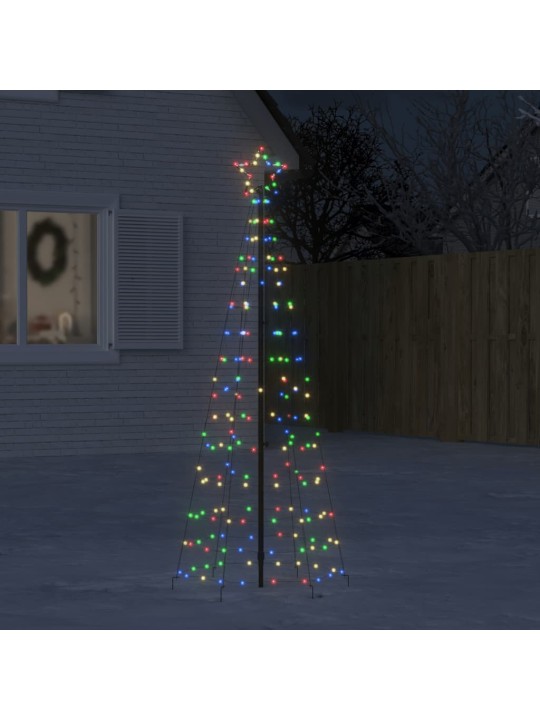 LED vánoční stromek s hroty 220 barevných LED 180 cm