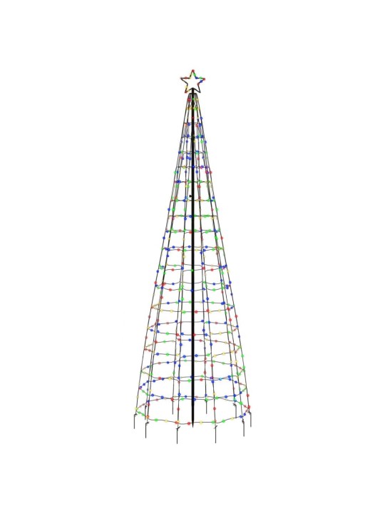 LED vánoční stromek s hroty 570 barevných LED 300 cm