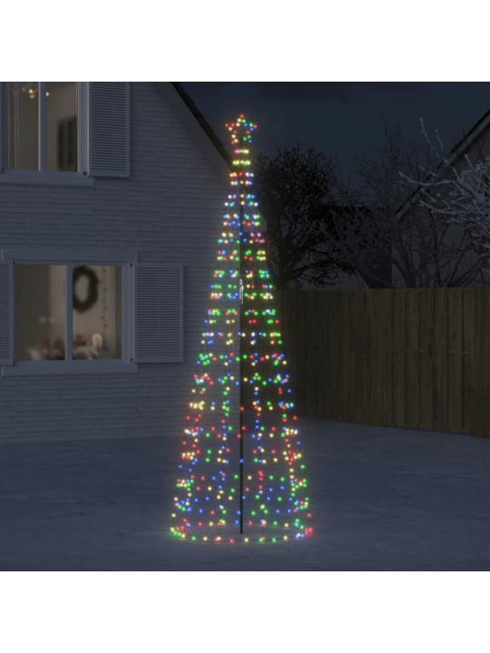 LED vánoční stromek s hroty 570 barevných LED 300 cm