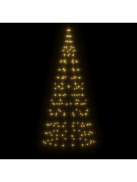 LED vánoční stromek na stožár 200 teplých bílých LED diod 180cm