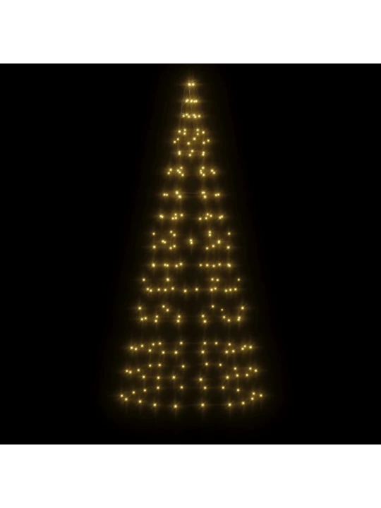 LED vánoční stromek na stožár 200 teplých bílých LED diod 180cm