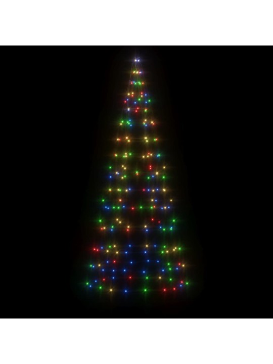 LED vánoční stromek na stožár 200 barevných LED diod 180 cm