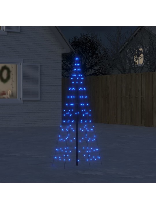 LED vánoční stromek na stožár 200 modrých LED diod 180 cm