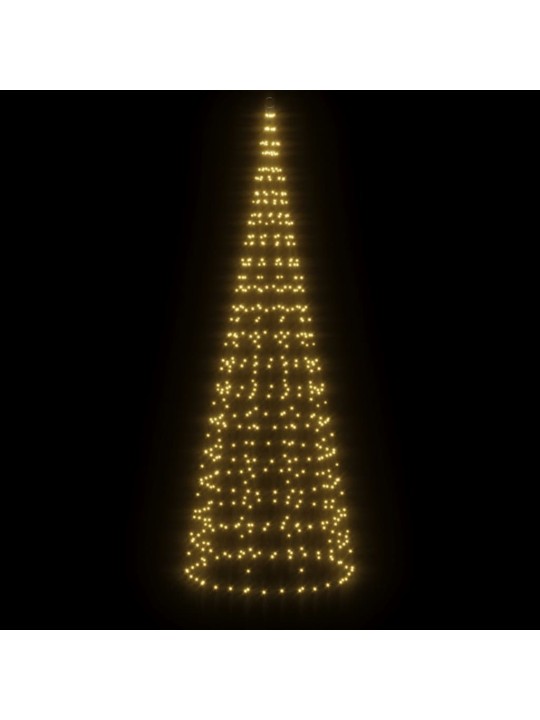 LED vánoční stromek na stožár 550 teplých bílých LED diod 300cm