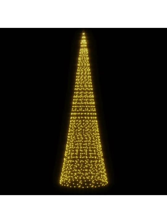 LED vánoční stromek na stožár 1534 teplých bílých LED 500 cm