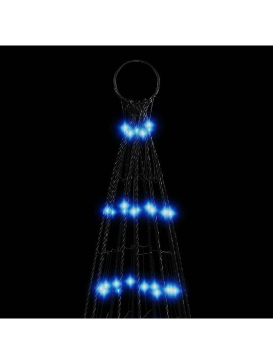 LED vánoční stromek na stožár 1534 modrých LED 500 cm