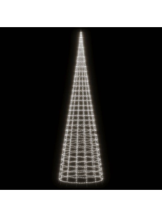 LED vánoční stromek na stožár 3000 studených bílých LED 800 cm