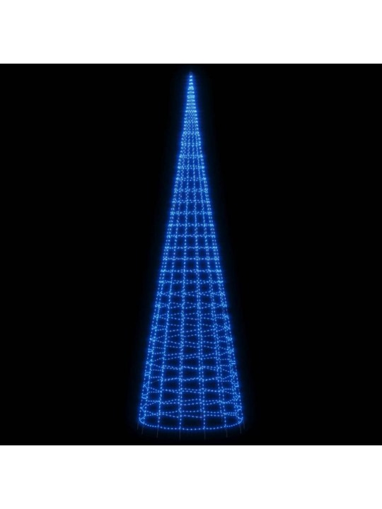 LED vánoční stromek na stožár 3000 modrých LED 800 cm