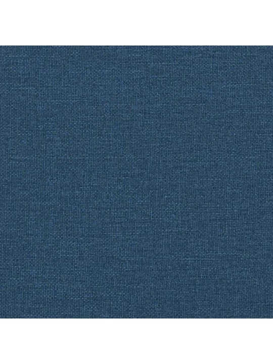 Polohovací křeslo s podnožkou modré textil