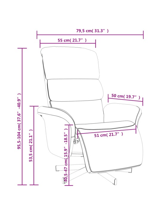 Polohovací křeslo s podnožkou světle žluté textil