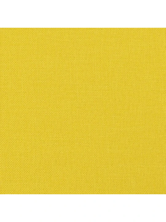 Masážní polohovací křeslo s podnožkou světle žluté textil