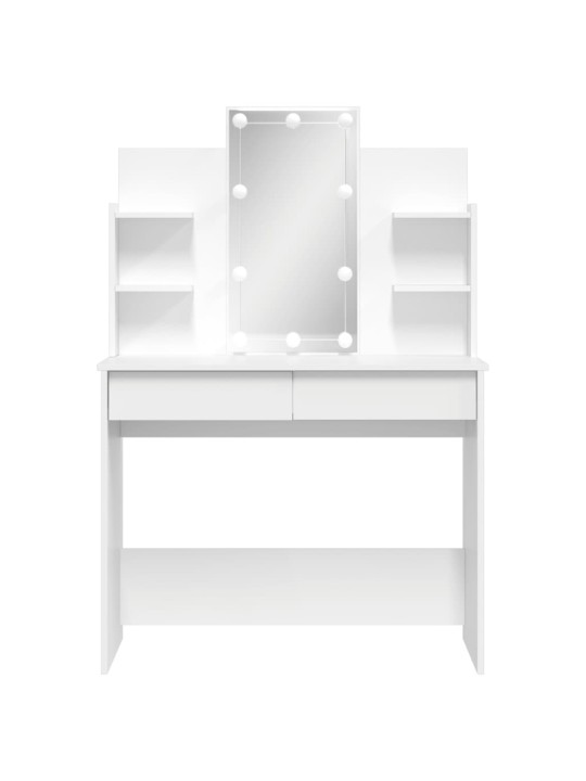 Toaletní stolek s LED osvětlením bílý 96 x 40 x 142 cm