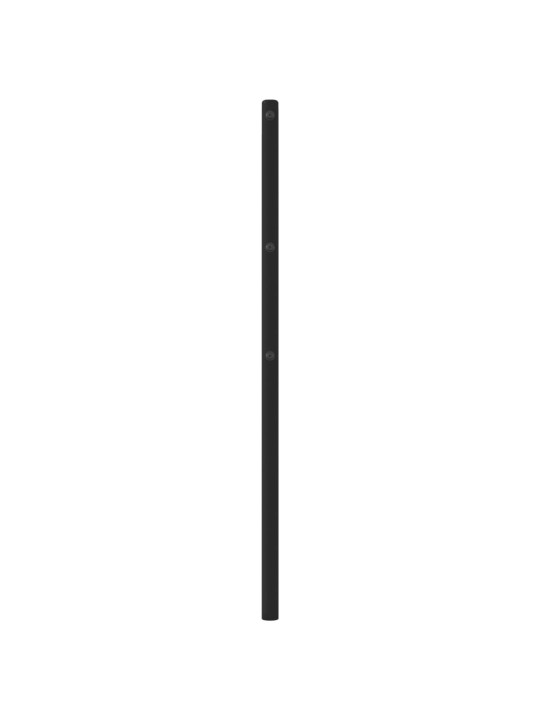 Kovové čelo postele černé 160 cm
