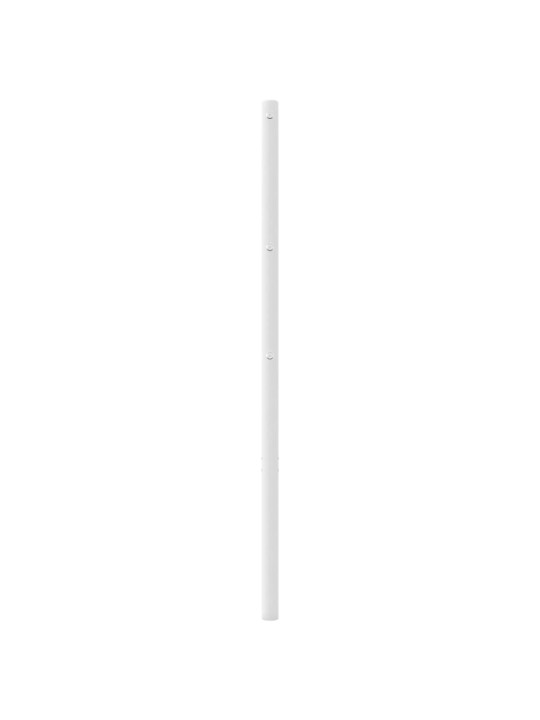 Kovové čelo postele bílé 80 cm