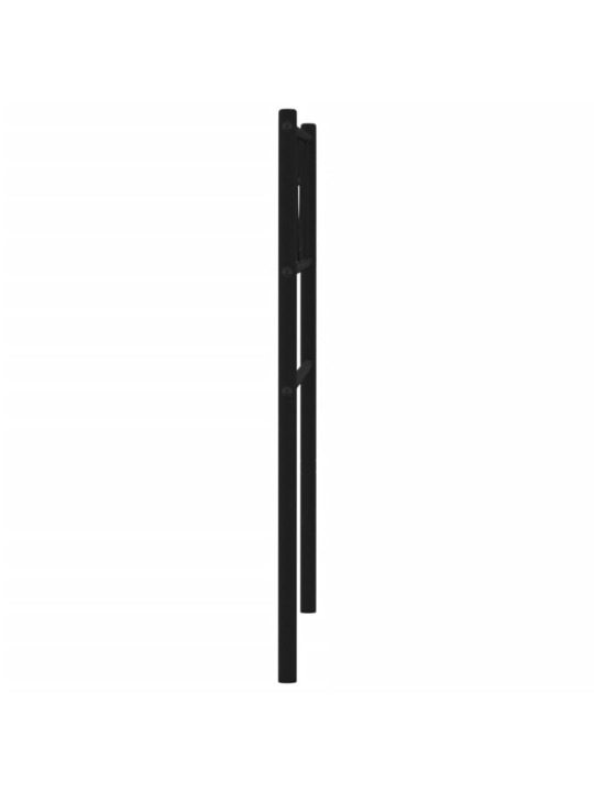 Kovové čelo postele černé 107 cm
