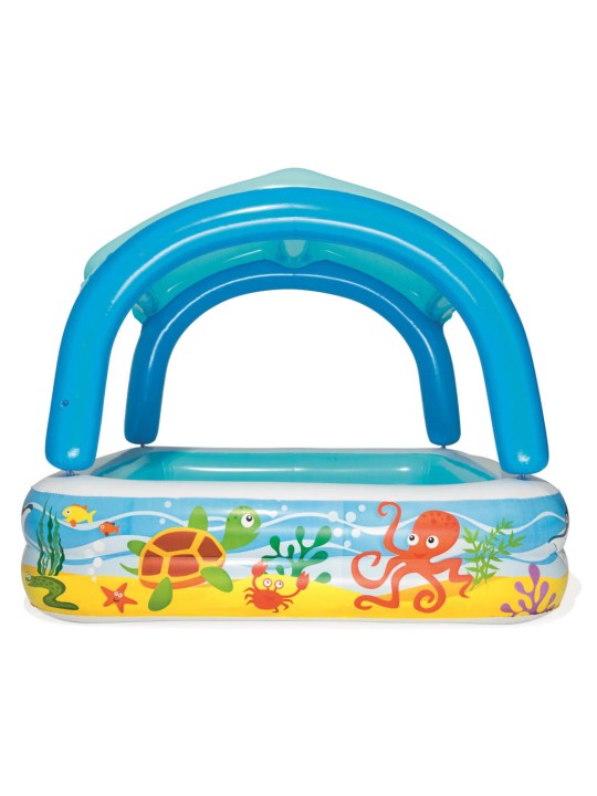 Bestway Dětský bazének se stříškou modrý 140 x 140 x 114 cm 52192