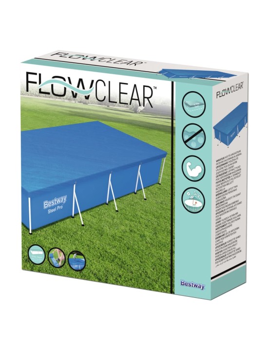 Bestway Krycí plachta na bazén Flowclear 400 x 211 cm