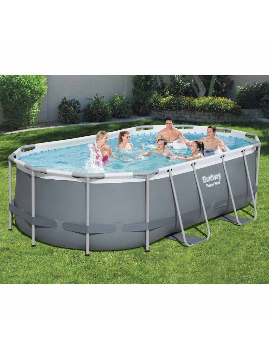 Bestway nadzemní bazén power steel oválný 427 x 250 x 100 cm