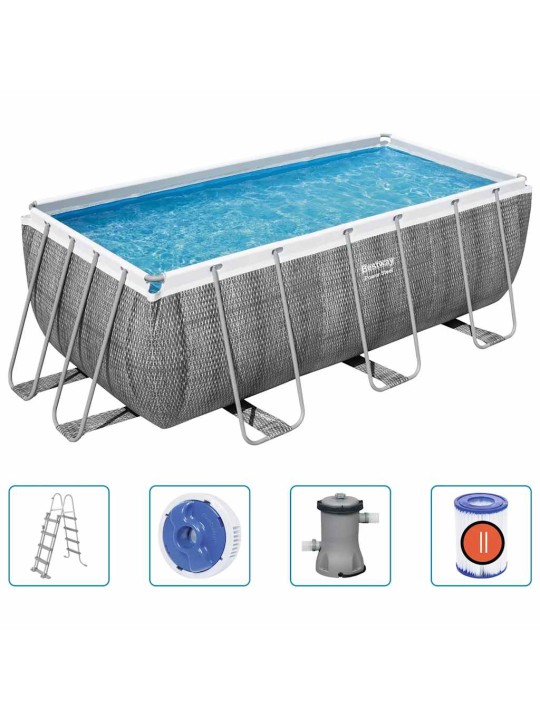 Bestway bazén power steel s příslušenstvím obdélníkový 412x201x122 cm