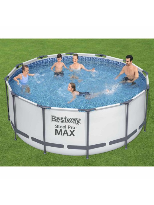 Bestway bazén steel pro max s příslušenstvím kulatý 366 x 122 cm