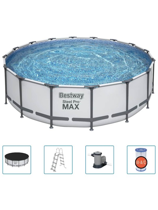 Bestway bazén steel pro max s příslušenstvím 488 x 122 cm