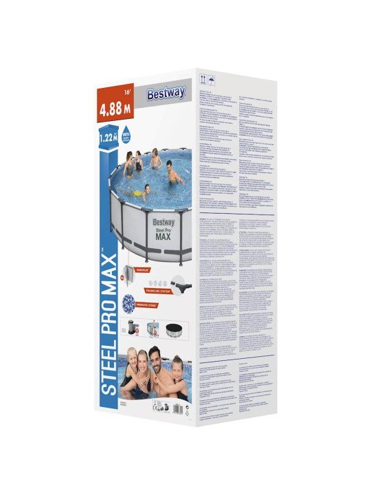 Bestway bazén steel pro max s příslušenstvím 488 x 122 cm