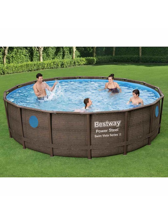 Bestway bazén power steel s příslušenstvím 488 x 122 cm