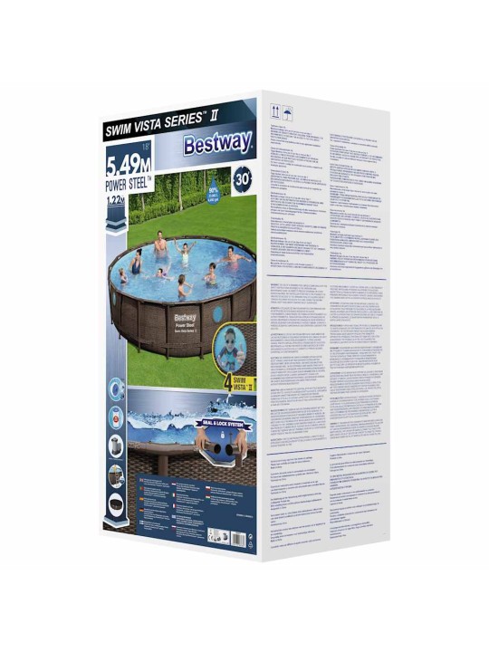 Bestway bazén power steel s příslušenstvím 549 x 122 cm