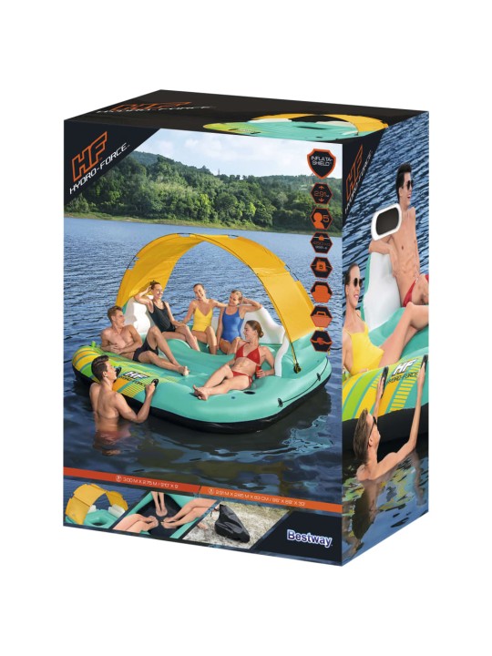 Bestway Nafukovací ostrov Sunny Lounge pro 5 osob 291 x 265 x 83 cm