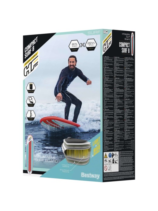 Bestway Nafukovací paddleboard Compact Surf 8 243 x 57 x 7 cm