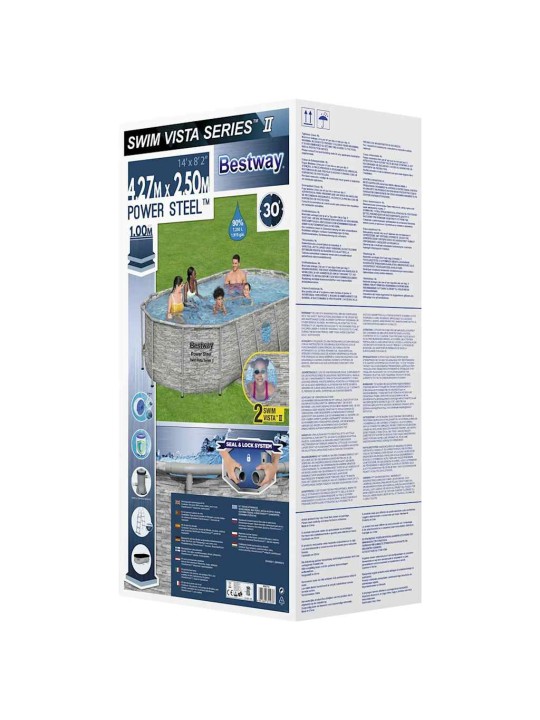 Bestway bazén power steel s příslušenstvím 427 x 250 x 100 cm