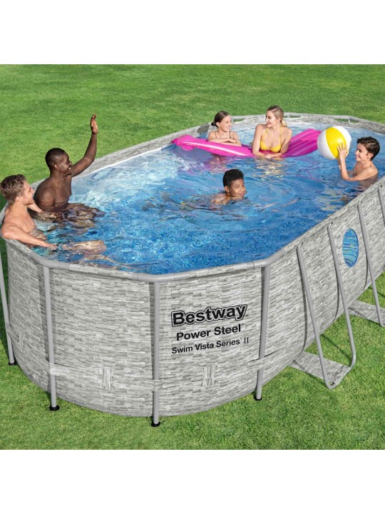 Bestway bazénová sada power steel swim vista series 549 x 274 x 122 cm