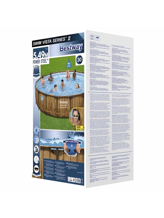 Bestway bazén power steel s příslušenstvím 549 x 122 cm
