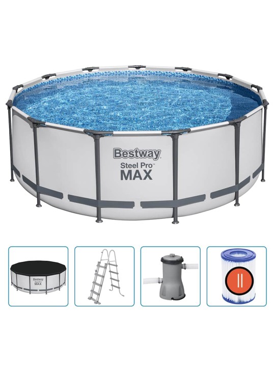 Bestway bazén steel pro max s příslušenstvím kruhový 396 x 122 cm