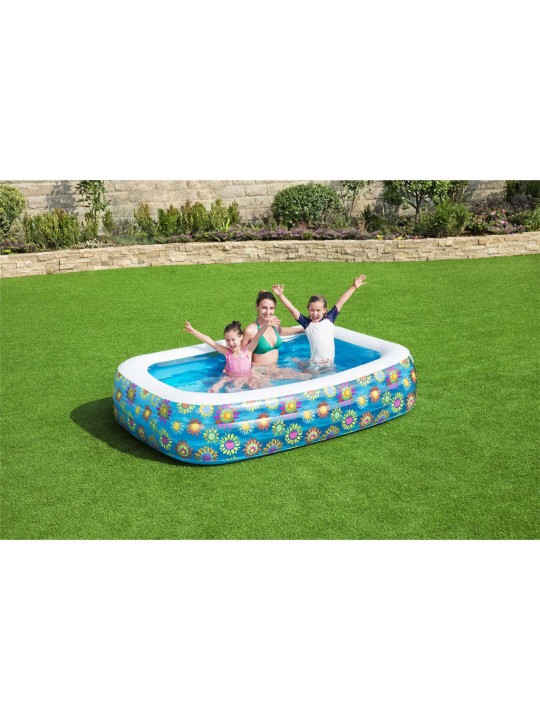 Bestway Nafukovací dětský bazén modrý 229 x 152 x 56 cm