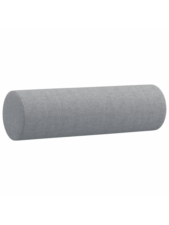 2místná pohovka s polštáři světle šedá 120 cm textil
