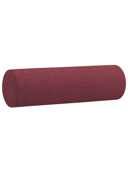 3místná pohovka s polštáři vínová 180 cm textil