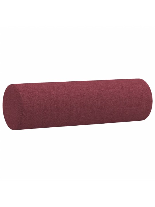 2místná pohovka s polštáři vínová 140 cm textil