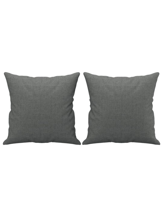 2místná pohovka s polštáři tmavě šedá 120 cm textil